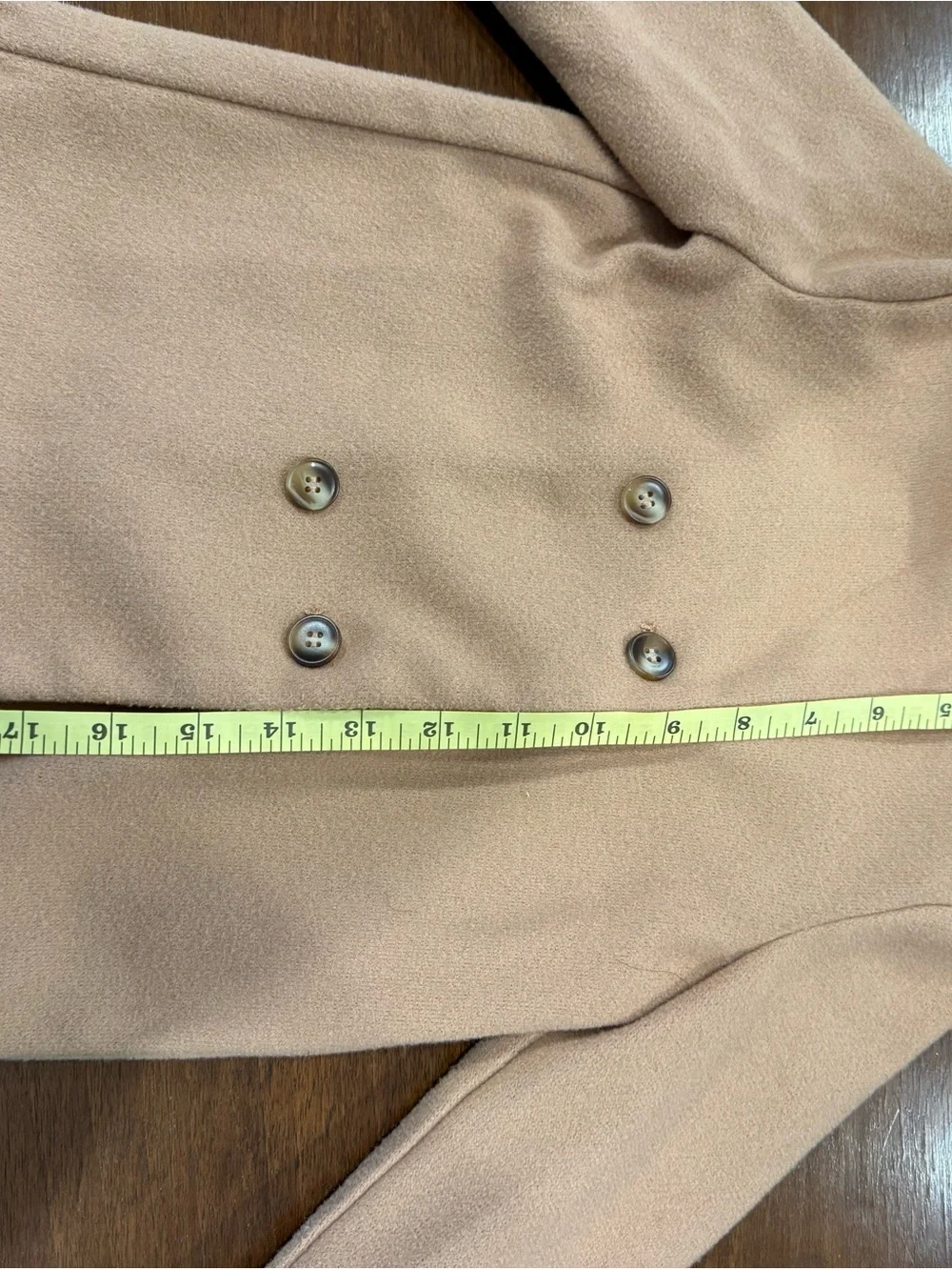 SHEIN Light Pink Double-Breasted Pea Coat for Kids